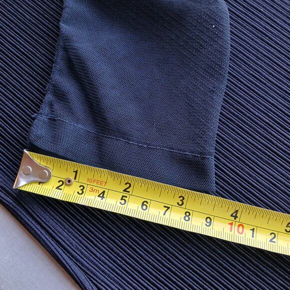 Goth Maxi Dress Small ? sheer mesh top long sleeves sweetheart neckline ribbed - Picture 10 of 14